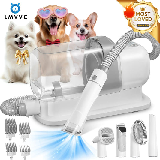 LMVVC Professional Pet Grooming Kit with Vacuum for Dogs and Cats