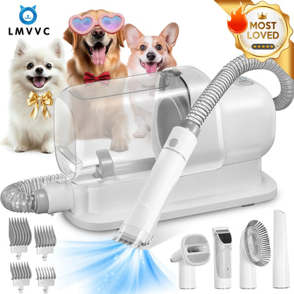 LMVVC Professional Pet Grooming Kit with Vacuum for Dogs and Cats
