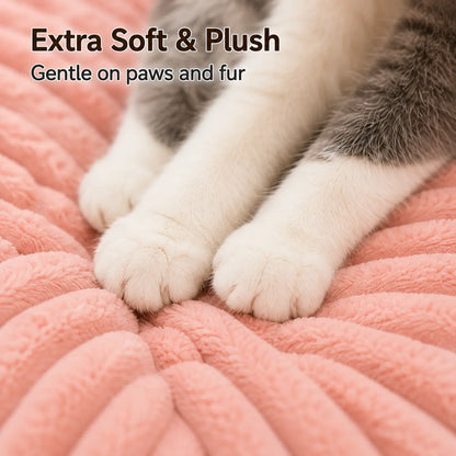 Premium Fluffy Fleece Pet Sofa Bed with Four Styles, Soft and Cozy Design, Thick Mat, Removable and Washable Cover, Ideal for Indoor Cats and Outdoor Use