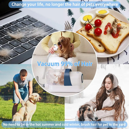 LMVVC Professional Pet Grooming Kit with Vacuum for Dogs and Cats