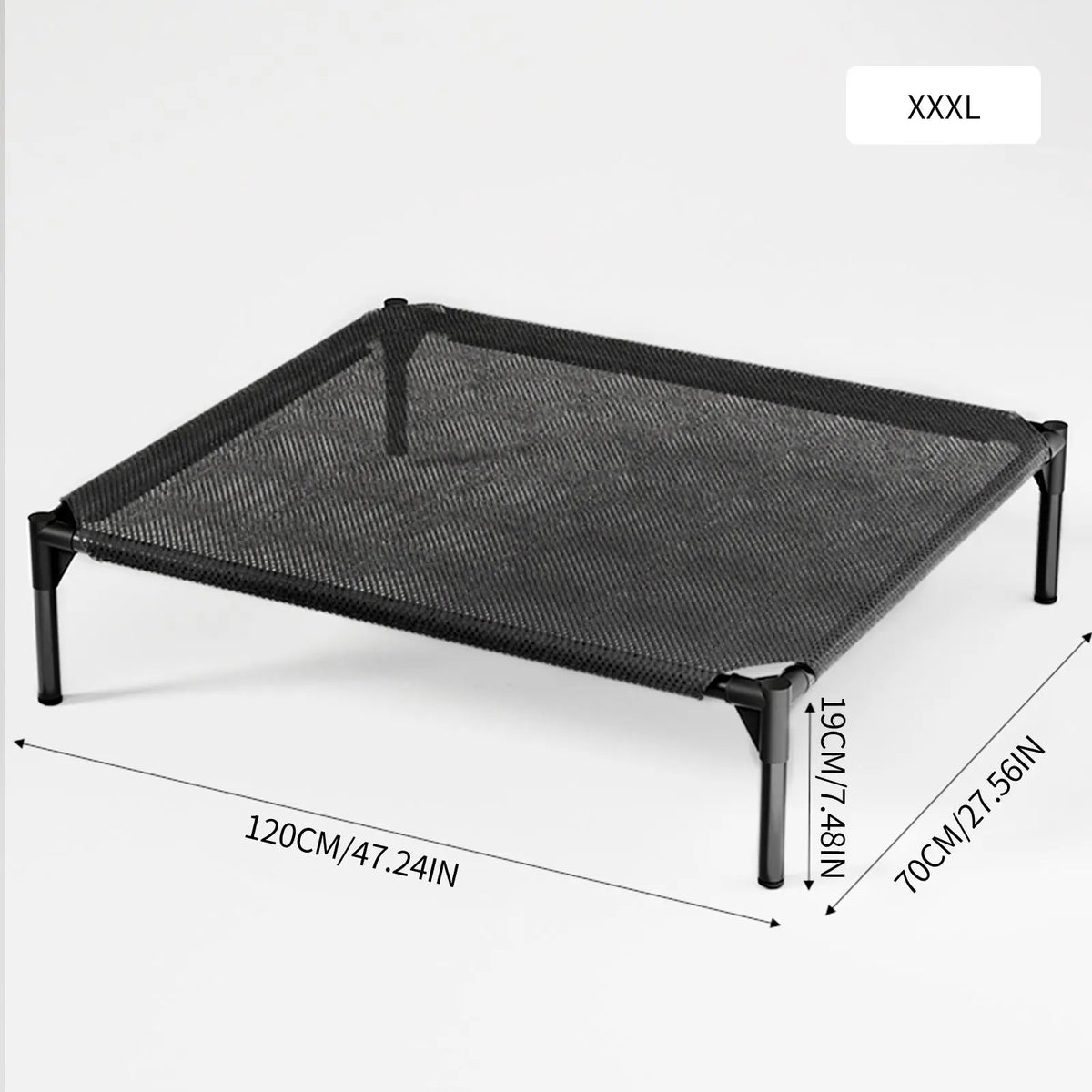 Pawplanet Elevated Cooling Dog Bed - Breathable Mesh and Oxford Cloth for Indoor and Outdoor Use, Portable Raised Pet Bed for Summer Comfort