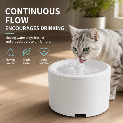 3L Ultra-Quiet Anti-Dry Burn Pet Water Fountain - USB Rechargeable Motion Sensor Dispenser with Continuous Flow for Enhanced Hydration and Reduced Bacterial Growth, Featuring Interactive Duck-Shaped Slow Feeder for Cats and Dogs