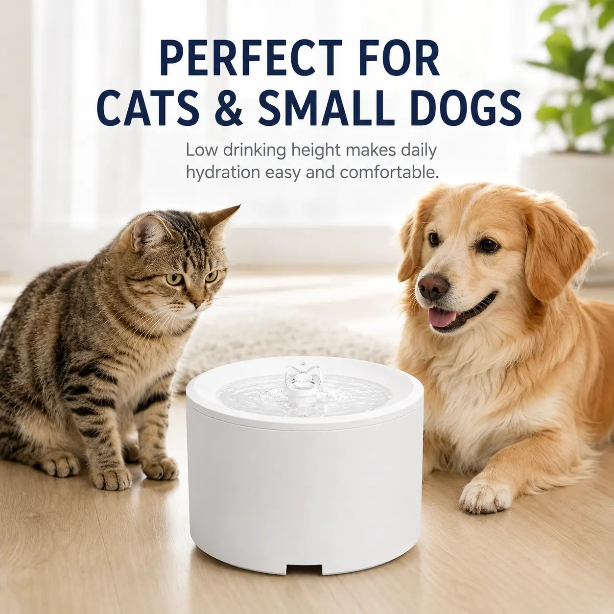 3L Ultra-Quiet Anti-Dry Burn Pet Water Fountain - USB Rechargeable Motion Sensor Dispenser with Continuous Flow for Enhanced Hydration and Reduced Bacterial Growth, Featuring Interactive Duck-Shaped Slow Feeder for Cats and Dogs
