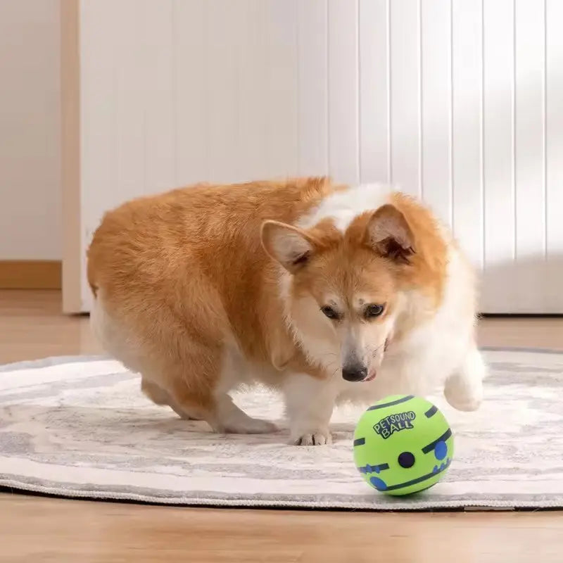 Interactive Silicone Dog Treat Dispenser Ball - Durable Chew Toy for Training and Play, Ideal for Indoor and Outdoor Use