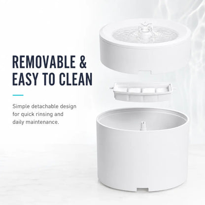 3L Ultra-Quiet Anti-Dry Burn Pet Water Fountain - USB Rechargeable Motion Sensor Dispenser with Continuous Flow for Enhanced Hydration and Reduced Bacterial Growth, Featuring Interactive Duck-Shaped Slow Feeder for Cats and Dogs