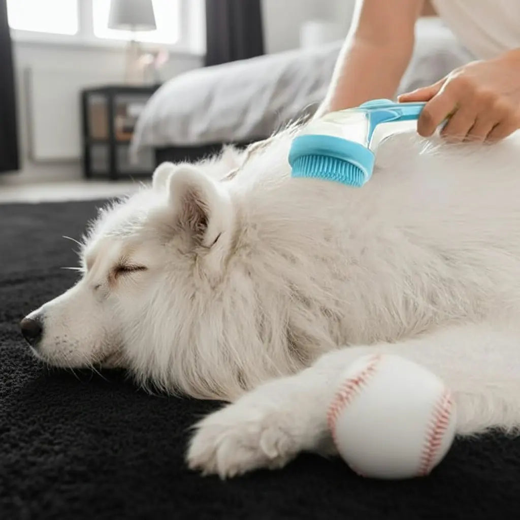 2026 Advanced 2-in-1 Pet Bath and Grooming Brush with Built-in Shampoo Dispenser for Convenient Pet Care