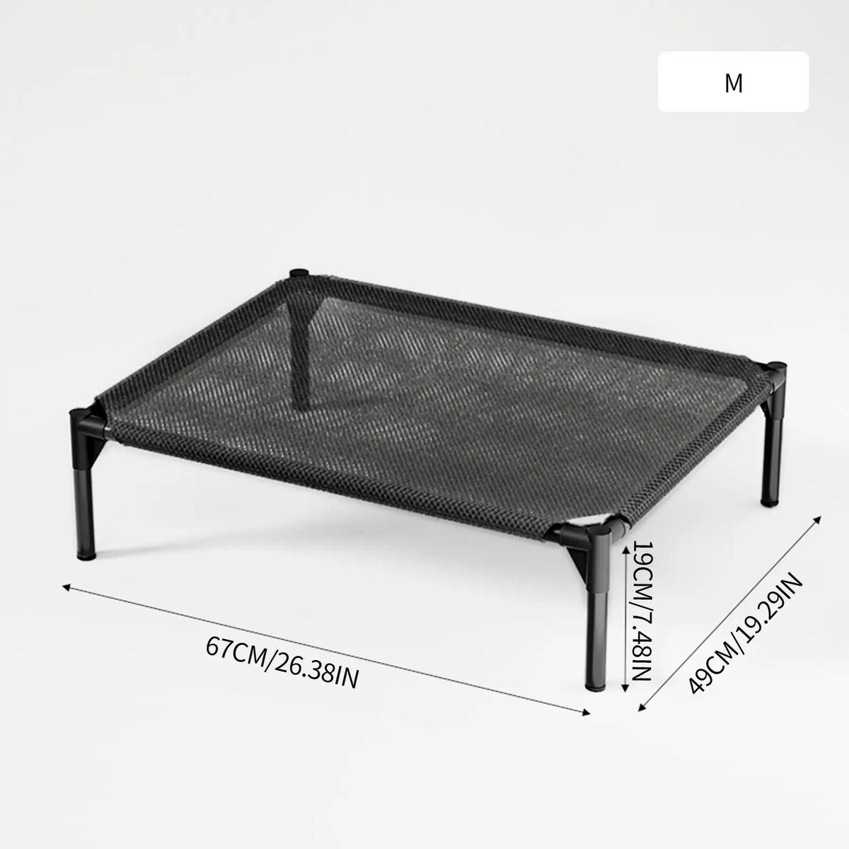 Pawplanet Elevated Cooling Dog Bed - Breathable Mesh and Oxford Cloth for Indoor and Outdoor Use, Portable Raised Pet Bed for Summer Comfort