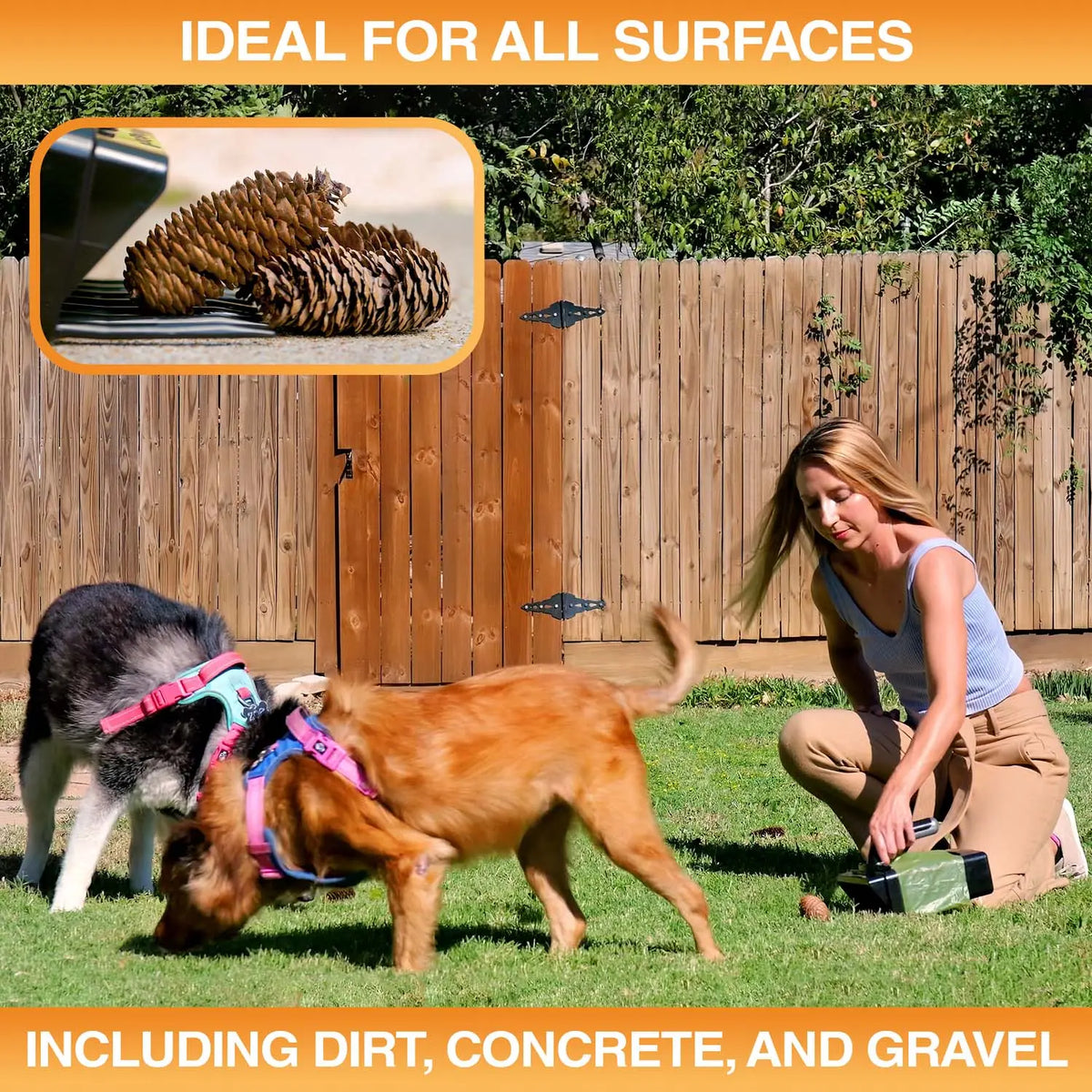 Neater Pets Lift N' Bag Dog Pooper Scooper with Extended 31” Pole - Innovative Scoop-To-Bag Design, One-Handed Operation, Extra-Large Bags, Made in the USA