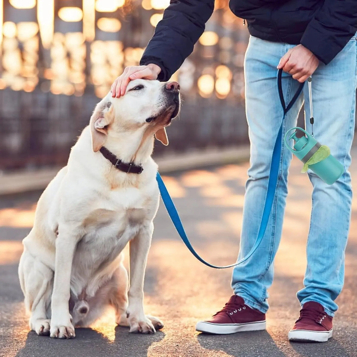 Portable Pet Waste Management Solution: Dog Poop Scooper and Waste Bag Dispenser