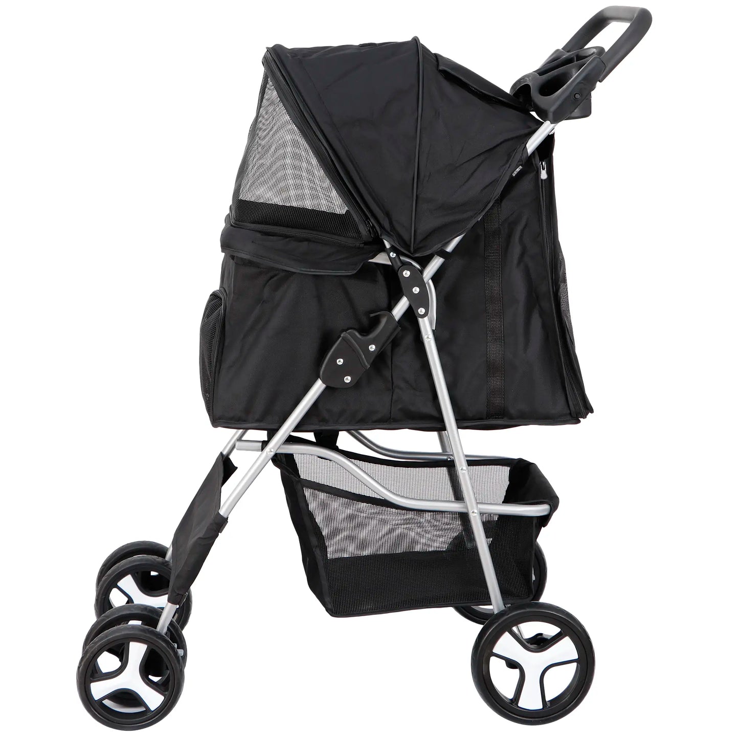 Segawe Foldable Pet Dog Stroller for Small Cat Dog with Storage Basket & Cup Holder for Pet Travel,Summerwins